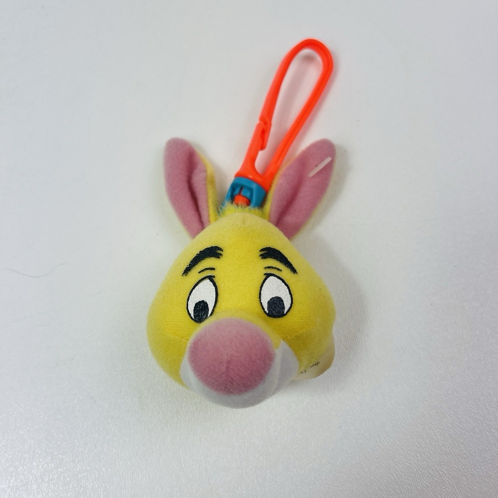 1999 Disney McDonalds Rabbit Winnie The Pooh Plush Clip On Keychain Toy Vintage